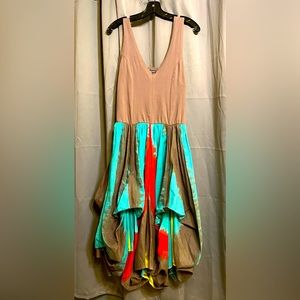 Chelsea & Theodore BOHO Bunched Sleeveless Dress